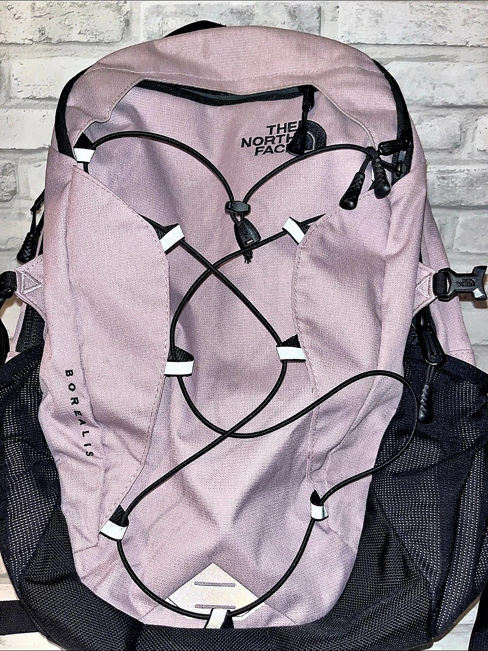 The North Face Borealis Backpack in lavender & Black